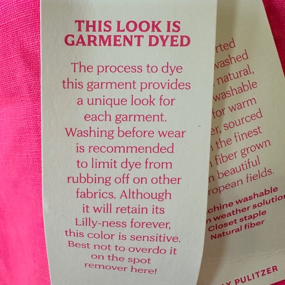 💥Lilly Pulitzer - DRENA Linen Dress NWT- Passion Fruit Pink - Lined - NWT!!!💥 - Picture 8 of 14